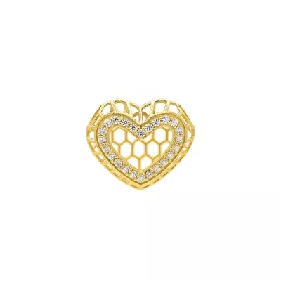Pingente De Ouro 18k Heart Glow - 103733 - Fábrica do Ouro ®️