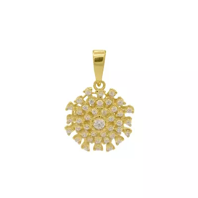Pingente De Ouro 18k Margarida - 103367 - Fábrica do Ouro ®️