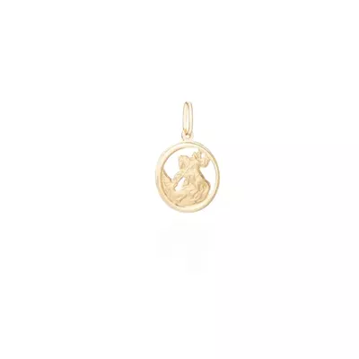 Pingente De Ouro 18k Medalha De São Jorge Redonda - 100293 - Fábrica do Ouro ®️