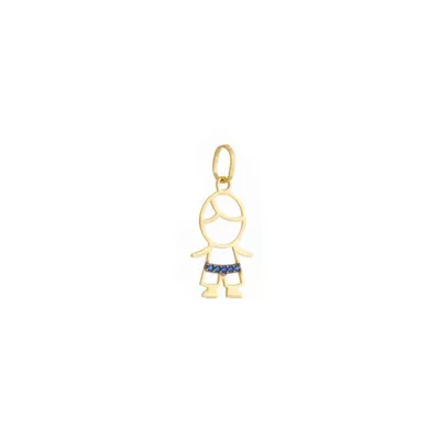 Pingente De Ouro 18k Menino De Luz - 103708 - Fábrica do Ouro ®️