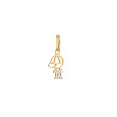 Pingente De Ouro 18k Menino Reluzente - 103703 - Fábrica do Ouro ®️