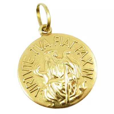 Pingente De Ouro 18k São Bento 1,8 centímetros - 100763 - Fábrica do Ouro ®️