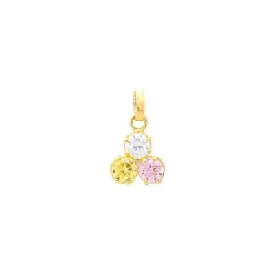 Pingente De Ouro 18k Três Marias De 5,0mm - 102777 - Fábrica do Ouro ®️