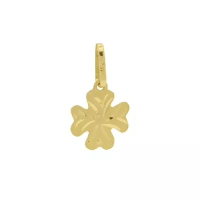 Pingente De Ouro 18k Trevo De 13mm - 100935 - Fábrica do Ouro ®️
