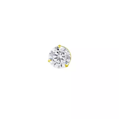 Pingente Ponto De Luz De Ouro 18k Com Zircônia De 4mm - 101281 - Fábrica do Ouro ®️