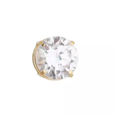 Pingente Ponto De Luz De Ouro 18k Com Zircônia De 6,5mm - 100092 - Fábrica do Ouro ®️