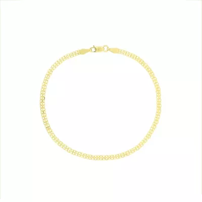 Pulseira De Ouro 18k Bismarck De 2,0mm Com 16cm - 101802 - Fábrica do Ouro ®️