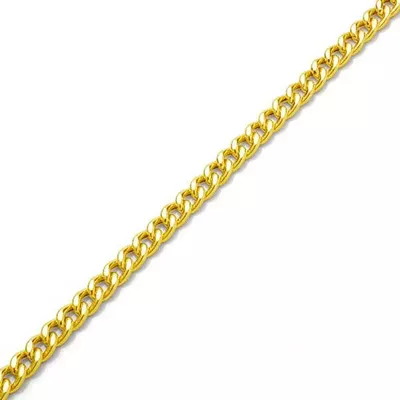 Pulseira De Ouro 18k Groumet De 7,5mm Com 21cm - 100968 - Fábrica do Ouro ®️