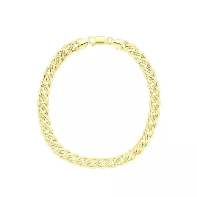 Pulseira De Ouro 18k Romana De 5,6mm Com 18cm - 101360 - Fábrica do Ouro ®️