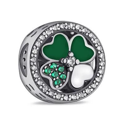 Berloque De Prata 925 Trevo Lucky - 203847 - Fábrica do Ouro ®️