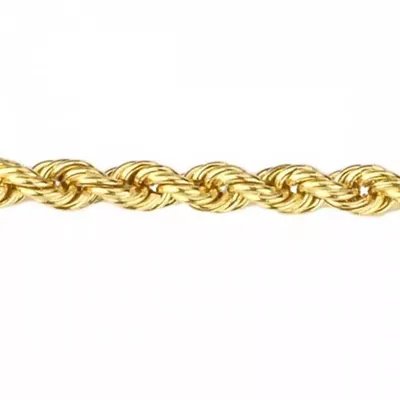 Corrente De Ouro 18k Corda De 2,1mm Com 60cm