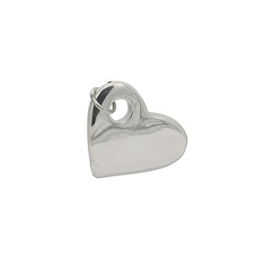 Pingente De Prata 925 Coração Grande - 204323 - Fábrica do Ouro ®️
