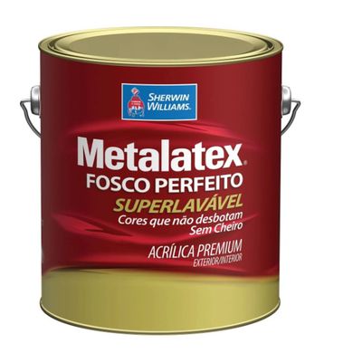 Sherwin Williams Metalatex Acrilico Fosco Branco 3,6 LT