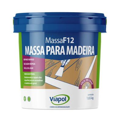 Massa para Madeira Viapol F12 Imbuia 1,65KG 