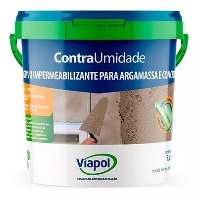  Aditivo Impermeabilizante Viapol Contra Umidade 3,6L 