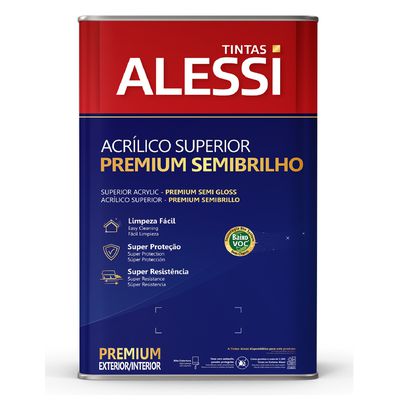 Tinta Acrilica Alessi Premium Superior Semibrilho 18L