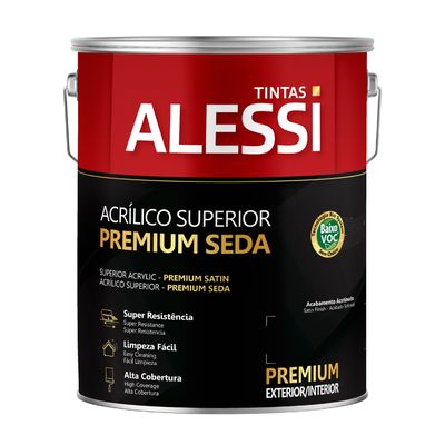 Tinta Acrílica Alessi Premium Superior Super Seda Branco 3,6L