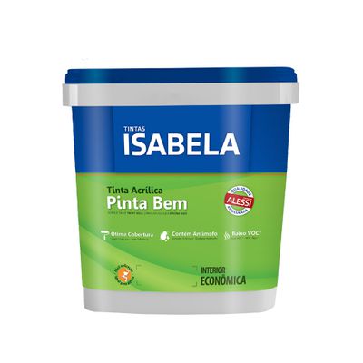 Tinta Acrílica Fosca Isabela Pinta Bem Branco 3,6L