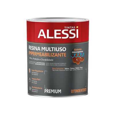 Alessi Resina Acril Prem Multiuso Base Solvente Incolor 900ML