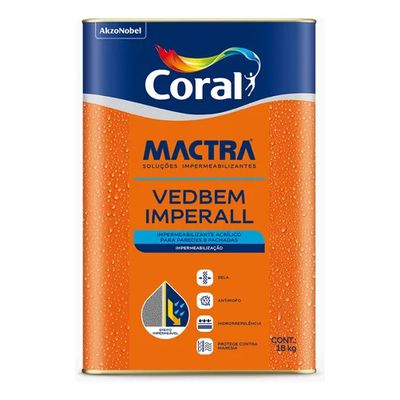 Tinta Impermeabilizante Mactra Imperrall Premium 10 em 1 Branco 18KG