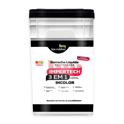 Borracha LÍquida Hm Rubber Impertech 3 em 1 Incolor 14KG