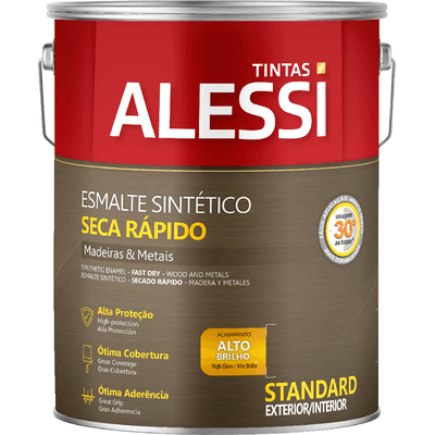 Tinta Esmalte Sintético Standard Brilhante Alessi 3,6L