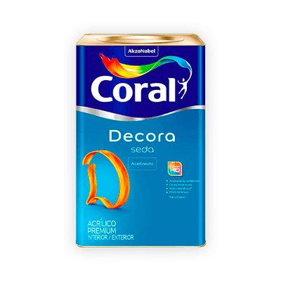 Tinta Acrilica Coral Decora Seda Branco 18L