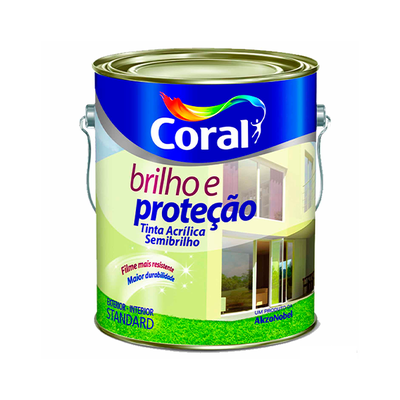 Tinta Acrílica Coral Coralar Semibrilho Branco 3,6L