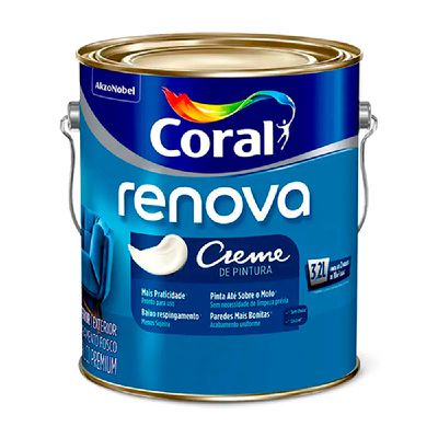 Tinta Acrílica Coral Renova Fosco Branco 3,2L
