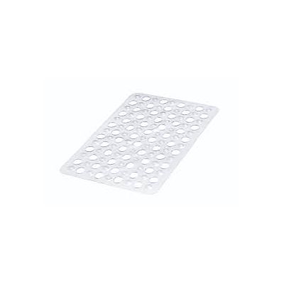 Tapete Banho Plastico Transparente 48X32CM
