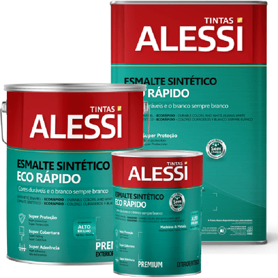 Alessi Esmalte Eco Base Agua Brilhante Branco 900ML