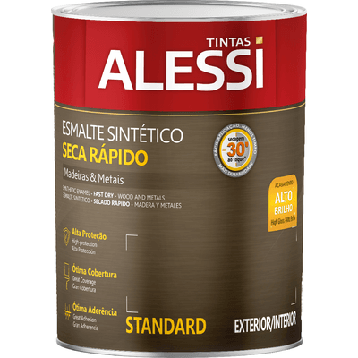 Tinta Esmalte Sintético Brilhante Standard Alessi Branco 900ML