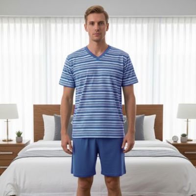 Pijama Masculino Malha Pv Listra Azul - 7761.492 - Gilda Moda Íntima