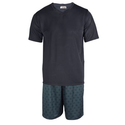 Pijama Masculino Liganete Preto e verde - 7791.506 - Gilda Moda Íntima