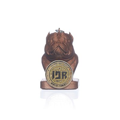 CHAVEIROS TROFEU EXOTIC BULLY IDR - BRONZE - IDR DOG SHOP