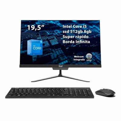 All In One I5 ital 19 Pol Ssd 512GB 8GB Ram Bluetooth e Wifi 5GHZ
