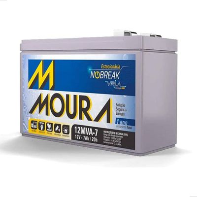 BATERIA ESTACIONARIA NOBREAK 12V 7A MVA7 MOURA
