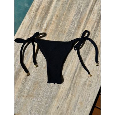 Calcinha De Biquíni Jade De Amarrar Cannes Preto -... - Jebelle