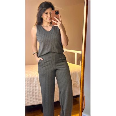 Conjunto Lívia Cinza Risca de Giz - 01234 - Jebelle