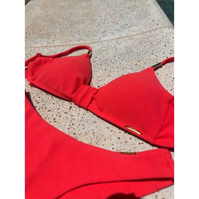 Top Biquíni Flora Coral - 3621 - Jebelle