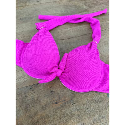 Biquíni Avulso Bojo Estruturado Rosa Texturizado -... - Jebelle