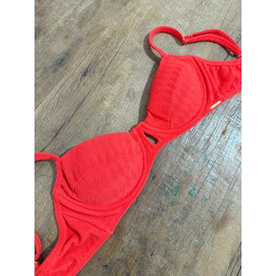 Biquíni Avulso Meia Taça Laranja Mandala - 9583L - Jebelle