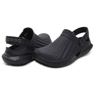 Babuche Masculino Boa Onda Flow TR Comfortech com Palmilha - Preto/Preto