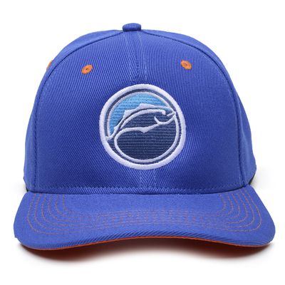 Boné Bordado Rancho do Matuto Premium Design Proteção Conforto - Azul/Laranja