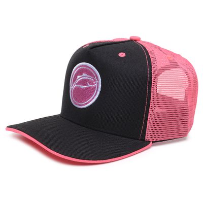 Boné Rancho do Matuto Patch Bordado Premium Tela Respirável Proteção - Preto/Pink