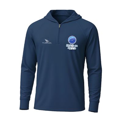 Camisa Poliamida Masculina Super Fresca Dry-Fit FPS 50+ Capuz e Balaclava - Azul Marinho