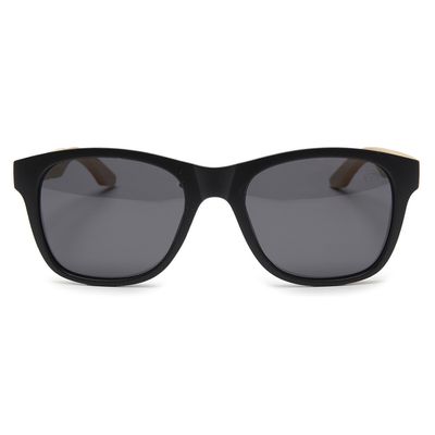 Óculos Solar Pescaria Polarizado Bambu Matuto Proteção UV +400 - BambuClaro/Preto/Preto
