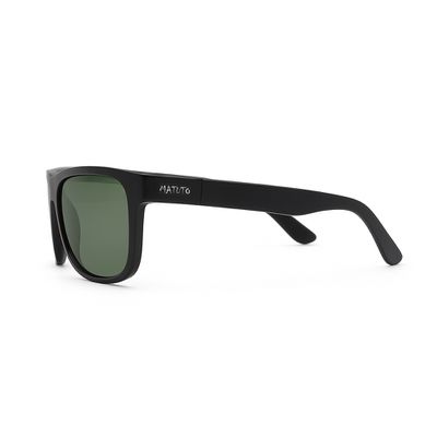 Óculos Solar Pescaria Polarizado Rancho do MatutoResistente Flexível Proteção UV +400 - Preto/Preto/Verde