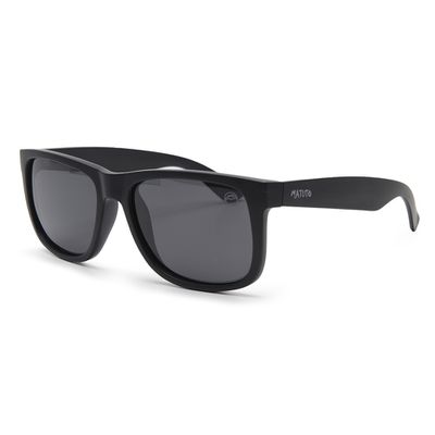 Óculos Solar Pescaria Polarizado Rancho do MatutoResistente Flexível Proteção UV +400 - Preto/Preto/Preto