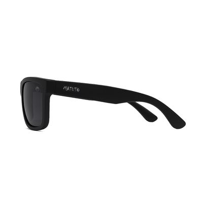 Óculos Solar Pescaria Polarizado Rancho do MatutoResistente Flexível Proteção UV +400 - Preto/Preto/Preto